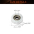 MroMax Roller Idler Bearing Pulley-5 x 25 x 9mm Sliding Conveyor Nylon Wheel with 625ZZ Bearing for Furniture, Hardware Accessories and Mobile Door White 4Pcs