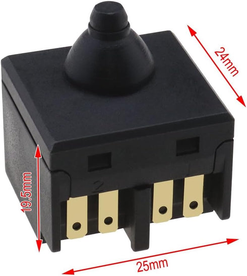 2PCS Angle Grinder Switch for 100mm 4" Push Button Power Switch Replacement Handheld Tool Accessories