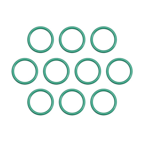 uxcell Fluorine Rubber O-Rings, 9.5mm OD, 7.5mm ID, 1mm Width FKM Seal Gasket, Green, Pack of 10