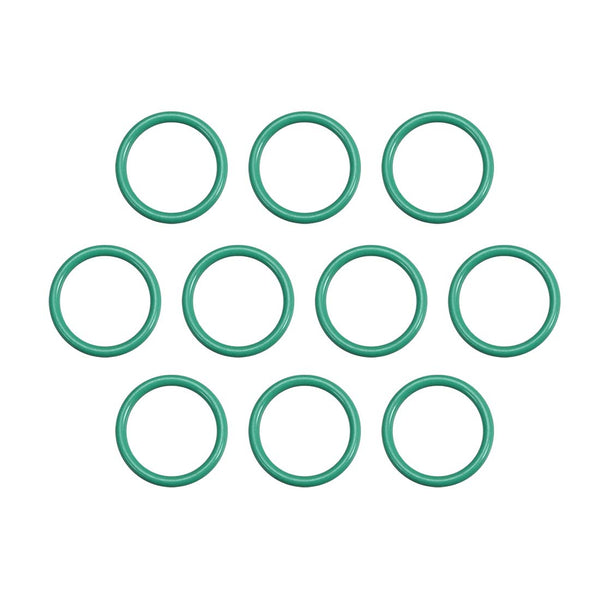 uxcell Fluorine Rubber O-Rings, 9.5mm OD, 7.5mm ID, 1mm Width FKM Seal Gasket, Green, Pack of 10