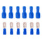 100PCS Spade Terminal 16-14 AWG Male Female Insulated Wire Connectors, Electrical Crimp Connectors (Blue/SPSL)
