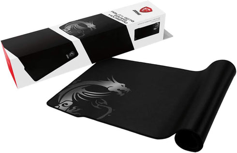MSI Agility GD70 XXL Extended Gaming Mouse Pad, Anti-Slip Base, Soft Seamed Edges, Silk Surface - 900 x 400 x 3 mm