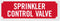 SmartSign SE-5032-ERE-REF-2x6 "Sprinkler Control Valve" Tag, 2" x 6" Engineer Grade Reflective White on Red