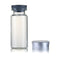 20 Pcs 10ml Glass Bottles, Sterile Transparent Vials with Self Healing Injection Port, Flip Off Cap