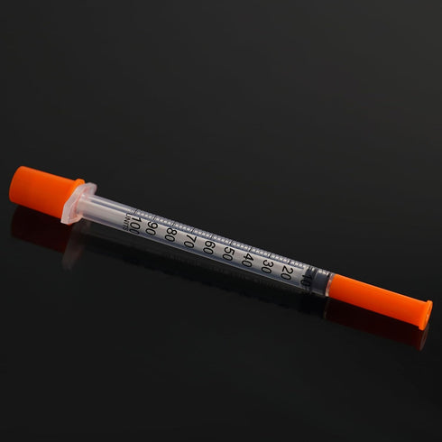 1ml 30 Gauge 1/2 inch (13mm) Lab Supplies for Scientific Measuring, Individually Packaged, Pack of 100