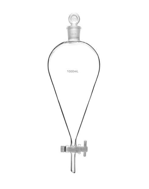 QWORK 1000ml Separating Funnel with 24/29 Joints and Stopcock