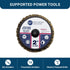 Benchmark Abrasives 2" Quick Change Zirconia Flap Disc Grinding Wheel - Pack of 10, 40 Grit for Finishing