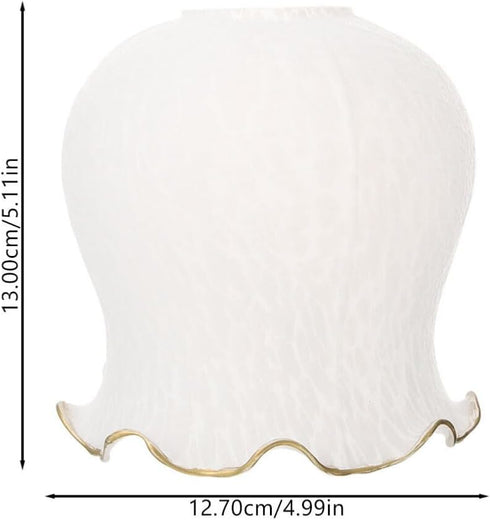 5.11X5.00X5.00 Inch MAGICLULU Glass Lamp Shade Replacement for Pendant Light Fixture Frosted Glass Lampshade Accessory