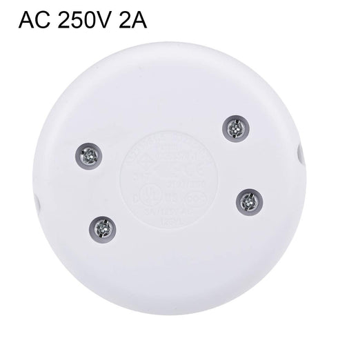 uxcell Inline Foot Pedal Push Button Switch - Round Lamp Light Foot Control ON-OFF Foot Switch (White)