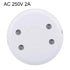 uxcell Inline Foot Pedal Push Button Switch - Round Lamp Light Foot Control ON-OFF Foot Switch (White)