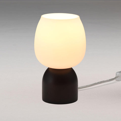 Small LED Table Lamp for Bedroom,RGB Color Changing Desk Light,Remote Control Black
