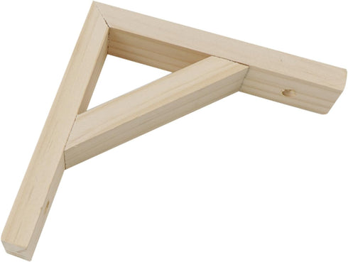 2 5.8"x5.8" Dnyta Pcs Wall Mount Wood Shelf Brackets, Natural Solid Wood Bracket Pendant Light Lamp Hanging Bracket DIY