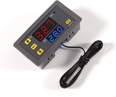 Digital Temperature Controller, W3230 AC110-220V LED Thermostat Switch Sensor Meter