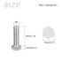 Hex Bolts (M8-1.25x30mm) 5Pcs, Fully Threaded Coarse Hex Head Screw Bolt Machine Screws - 316 Stainless Steel, Silver