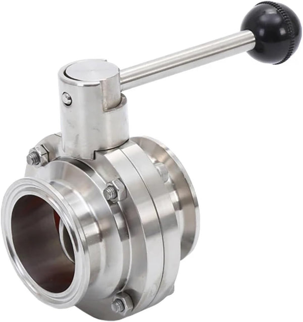 RXDNOZNNK 3/4" 1" 1-1/4" 2 Tri Clamp Valve 304 Stainless Steel For Dairy