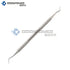 OdontoMed2011 DENTAL 'HOLLENBACK 1/2 WAX CARVER AMALGAM DOUBLE ENDED PLUGGER RESTORATIVE INSTRUMENTS ODM
