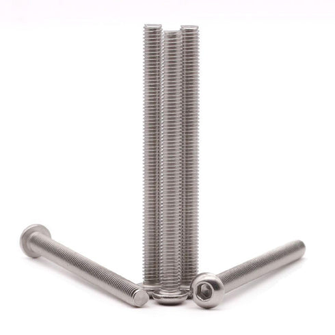 1/4-20 x 1-3/4" Hex Socket Button Head Cap Screws (25 Pack) - 304 Stainless Steel, Bright Finish
