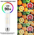 Dimmable T10 Frosted LED Tubular Bulb, 8W Warm White 2700K, E26 Base, 70 Watt Equivalent, 4 Pack for Desk Lamp