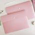 VANRA Poly File Folders, Letter Size File Jackets Organizer with Snap Button Closure, A4 Document Holder (Pastel Pink,
