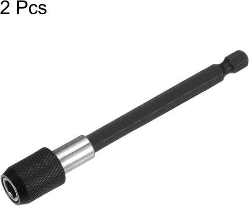 2pcs 100mm Magnetic Screwdriver Bits Holder, Quick Release Drill Bit Chuck Adapter with 1/4" Hex Shank