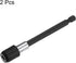 2pcs 100mm Magnetic Screwdriver Bits Holder, Quick Release Drill Bit Chuck Adapter with 1/4" Hex Shank