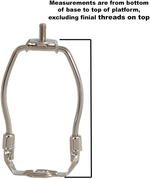 9 Inch B&P Lamp Heavy Duty Lamp Shade Harp Holder for Table and Floor Lamps, Antique Bronze Finish