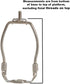 6-1/2 Inch B&P Lamp Small Regular Weight Lamp Shade Harp Holder for Table and Floor Lamps, Brass Plated Steel