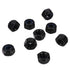 MewuDecor #8-32 304 18-8, 50 Nylon Insert Hex Lock Nuts Locknuts, Stainless Steel Black Oxide, PCS