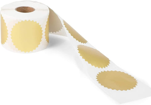 Stockroom Plus Round Gold Mailing Label Stickers Roll, Gold Envelope Seals, 2 inch, 500 Pieces