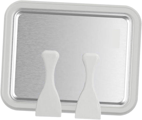 HRYUBTC DIY Ice Cream Maker for Homemade Yogurt and Gelato with Cold Pan Plate Pink(White)