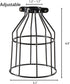 Pack 2 Bulb of Industrial Adjustable Light Fixture Lamp Guard, XIDING DIY Metal Wire Cage Light Fixture Lamp Cage