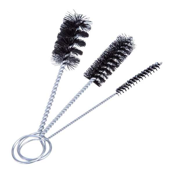 1197K77EA 715245 Nylon Tube Brush, Black Bristle, Smooth Tip, 2" Brush Length, 1/4" Diameter, 6" Length