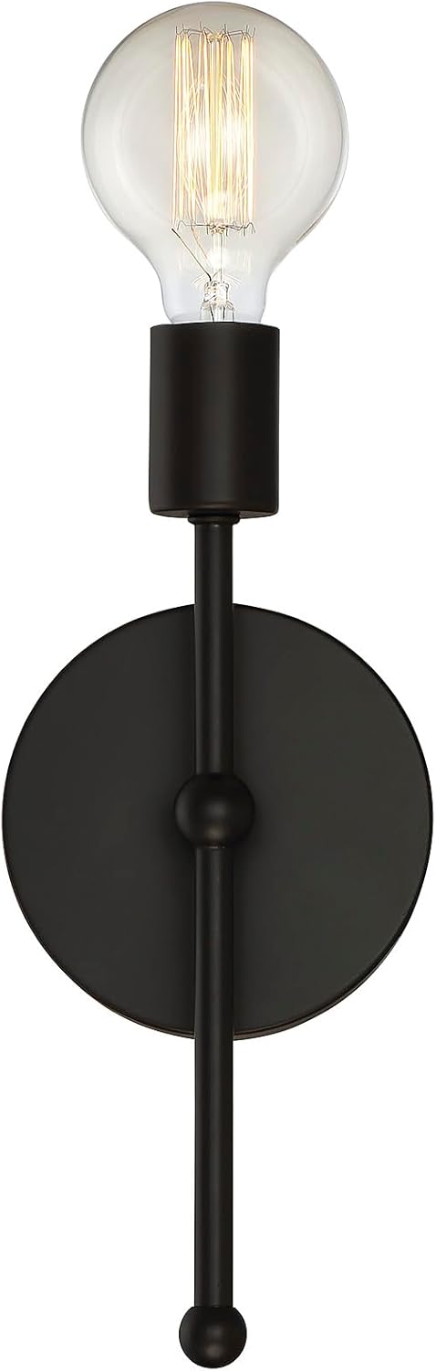 Savoy House M90005-13 1-Light 60 Meridian Wall Sconce, Watts, Oil Rubbed Bronze