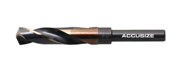 Accusize Industrial Tools 3/4'' ANSI M35 Drill, 1/2'' Shank, 135 Degree Split Point, 0412-0034