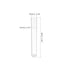 uxcell 10Pcs PS Plastic Test Tubes with Cork Stoppers, Round Base, 12x60mm, Storage Container for Scientific Experiments Sample Display Decorations
