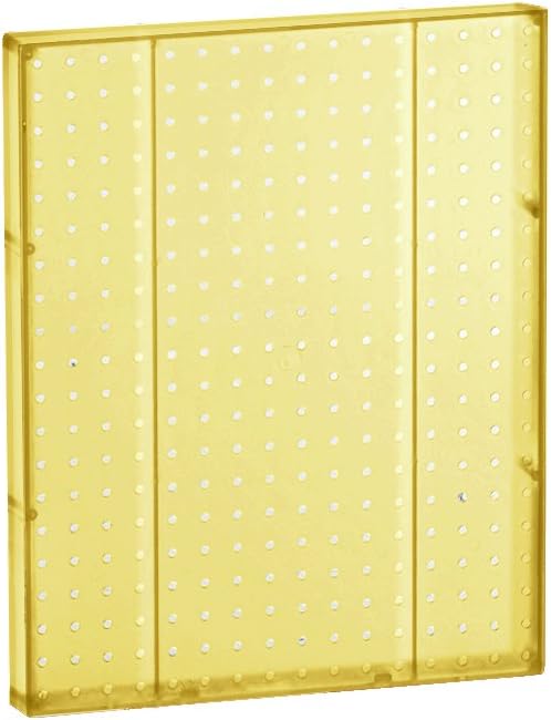 Azar Displays 771620-YEL Plastic Pegboard for Wall Organization - 1-Sided Durable Wall Panel Organizer (Pack of 2) -
