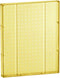 Azar Displays 771620-YEL Plastic Pegboard for Wall Organization - 1-Sided Durable Wall Panel Organizer (Pack of 2) -