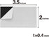 MagX Magnetic Business Card with Adhesive Backing, 50-pack Self Adhesive Magnets, 3.5 x 2 Inch