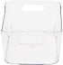 Mind Reader 4 Pack Desk Supplies Organizer, Clear Office Supplies Holder, 8.85" x 6" x 4"