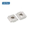 uxcell T Nuts, 50pcs Nickel Plated Carbon Steel T Slot Bolts, 3030 Series M6 Hammer Head Fastener, Silver