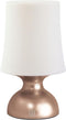 LED Gold and White Lamp, Battery Powered Night Light, Minimalist Table Lamp, 100% Electrical Safety at Home