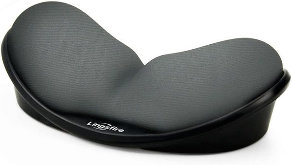 LINGSFIRE Memory Foam Mouse and Keyboard Wrist Rest Pad, Anti-Skid Support Mat for Office Computer (Gray)