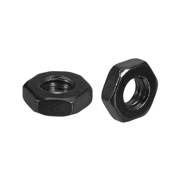 Hex Nuts (#10-32) 20Pcs, Carbon Steel Fine Thread Black Oxide Hardware for DIY Home Repair