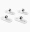 4PC Universal Wall Light Base, 360 Magnetic Swivel Mount with Adhesive Tape