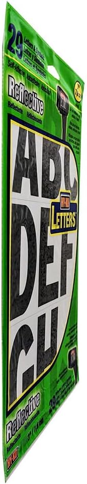 Packaged Mailboxes Hy-Ko Numbers & Letters, DIY Address Number Stickers for Deliveries and Navigation, Self-Adhesive