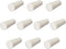 uxcell 10pcs Beige Drilled Silicone Stopper Plugs for Flask Test Tube, Size 9-14mm