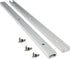 Zeberoxyz 4pcs 400mm/16" Aluminum T-Track Slider with Screws, Double Cut Profile for Woodworking and Clamps DIY Tools
