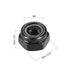 uxcell Hex Lock Nuts - M5 x 0.8mm Carbon Steel Self-Locking Nuts for Fasteners, 50Pcs Black
