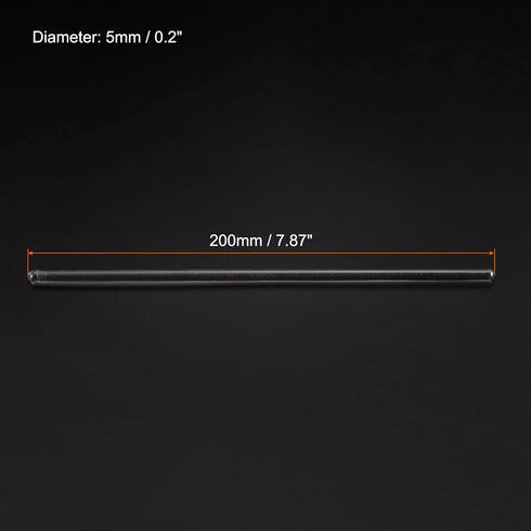 MECCANIXITY 3.3 Borosilicate Glass Stick 7.87" Length 5mm Dia Stir Rod Mixing Tools with Both Ends Round for Lab Kitchen Science 3Pcs