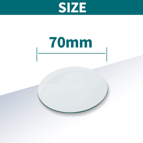 Watch Glass Beaker Cover Set, 6 Pcs Lab Glasses in 150mm, 100mm, 70mm for Science and Chemical Experiments
